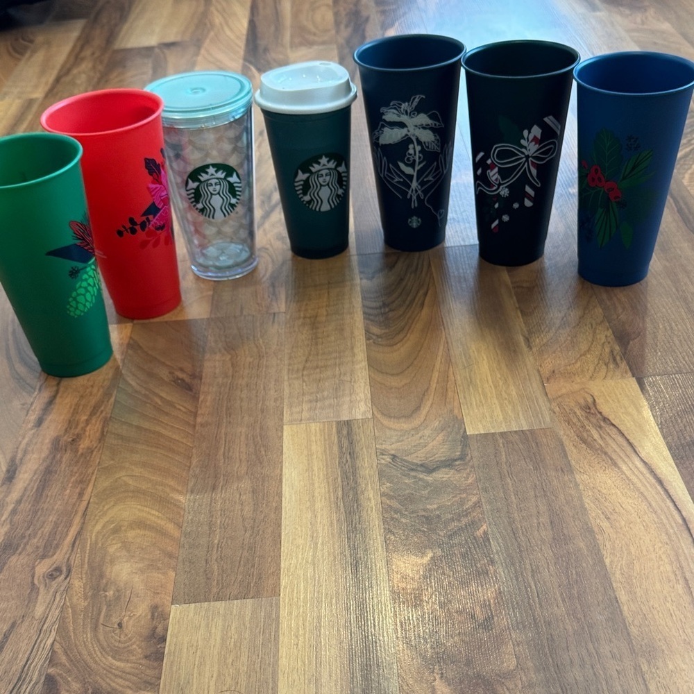 Starbucks Festive Tumbler Collection - Red, Green, Blue